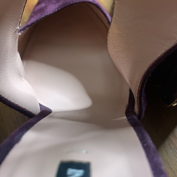 Giorgio Armani Purple Suede Pumps - Picture 8 of 9